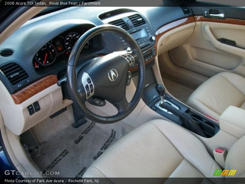 Royal Blue Pearl / Parchment 2008 Acura TSX Sedan