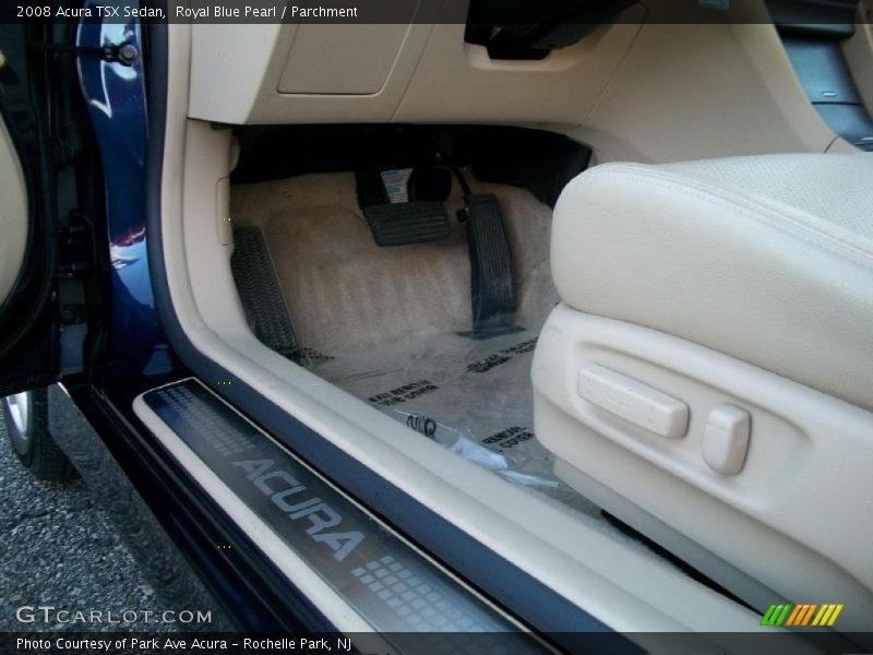 Royal Blue Pearl / Parchment 2008 Acura TSX Sedan