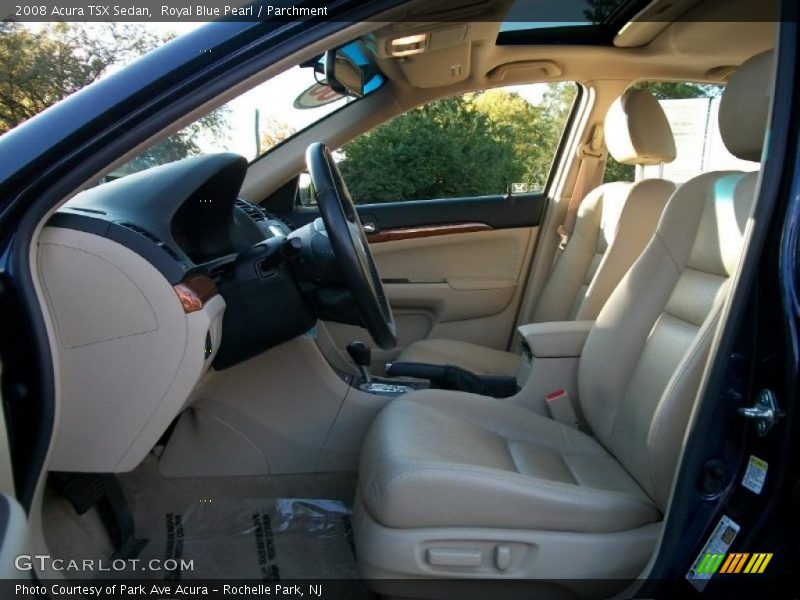 Royal Blue Pearl / Parchment 2008 Acura TSX Sedan