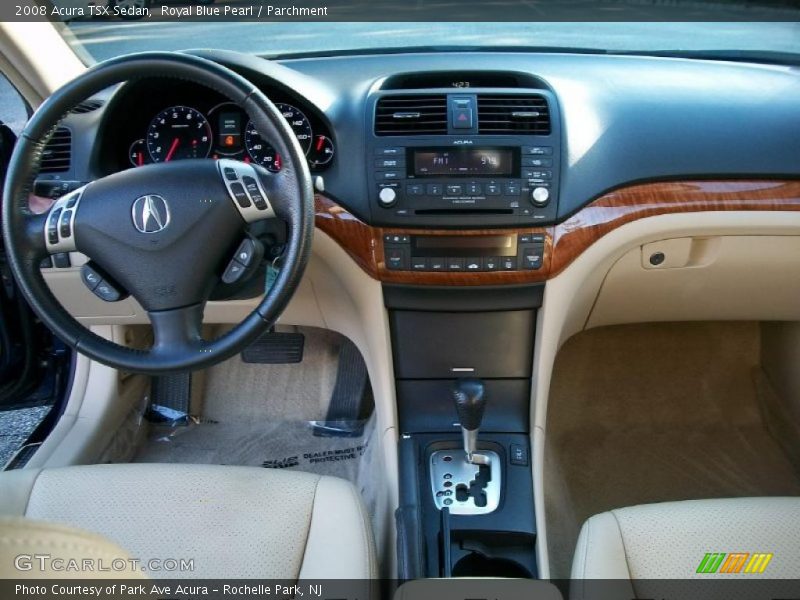 Royal Blue Pearl / Parchment 2008 Acura TSX Sedan