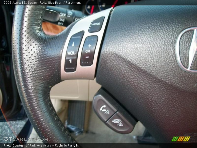 Royal Blue Pearl / Parchment 2008 Acura TSX Sedan
