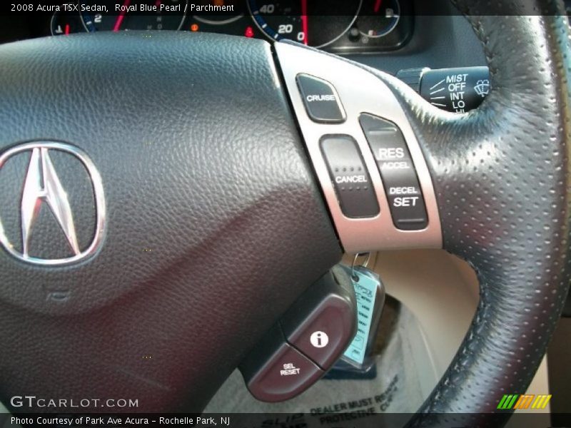 Royal Blue Pearl / Parchment 2008 Acura TSX Sedan