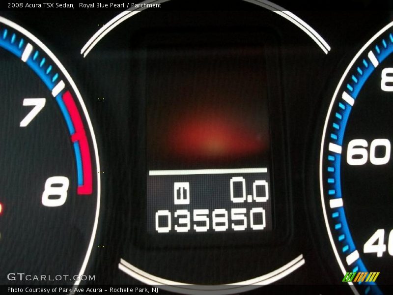 Royal Blue Pearl / Parchment 2008 Acura TSX Sedan