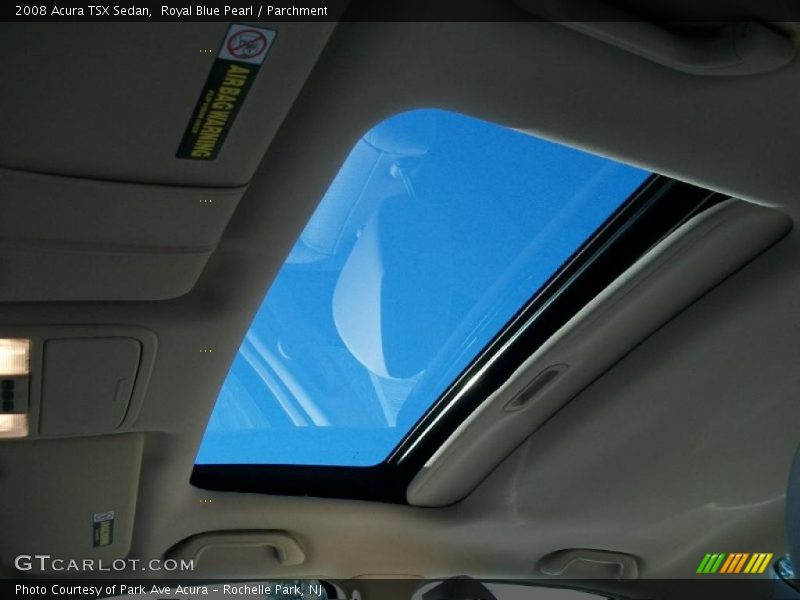 Royal Blue Pearl / Parchment 2008 Acura TSX Sedan