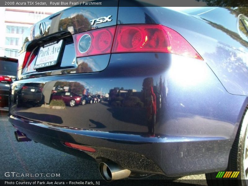 Royal Blue Pearl / Parchment 2008 Acura TSX Sedan