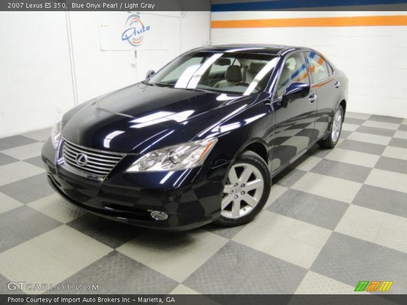 Blue Onyx Pearl / Light Gray 2007 Lexus ES 350
