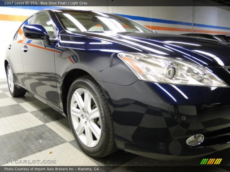 Blue Onyx Pearl / Light Gray 2007 Lexus ES 350