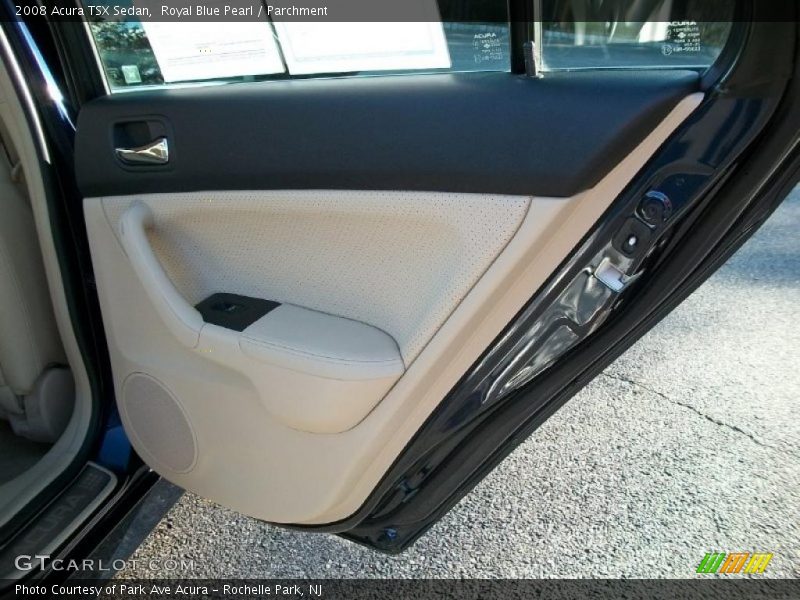 Royal Blue Pearl / Parchment 2008 Acura TSX Sedan