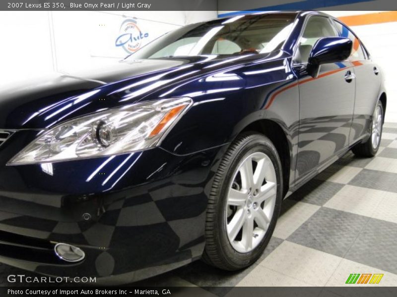 Blue Onyx Pearl / Light Gray 2007 Lexus ES 350