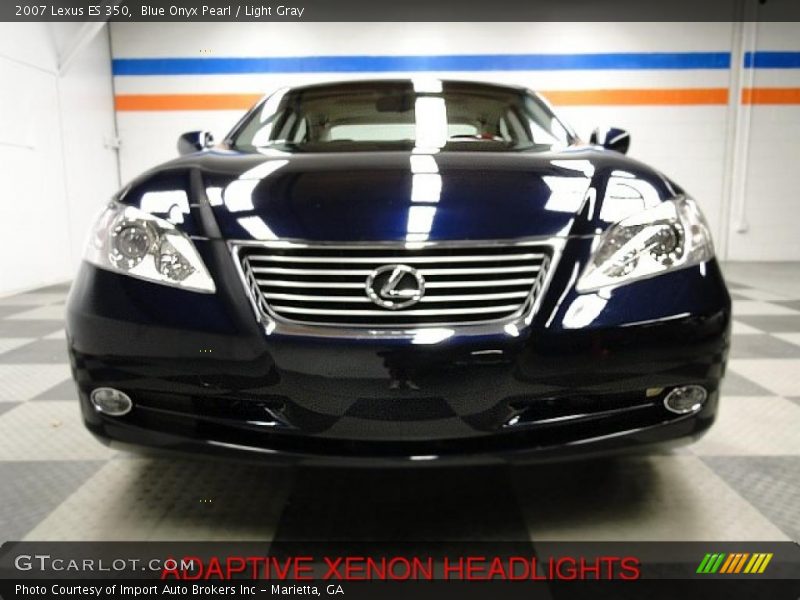 Blue Onyx Pearl / Light Gray 2007 Lexus ES 350
