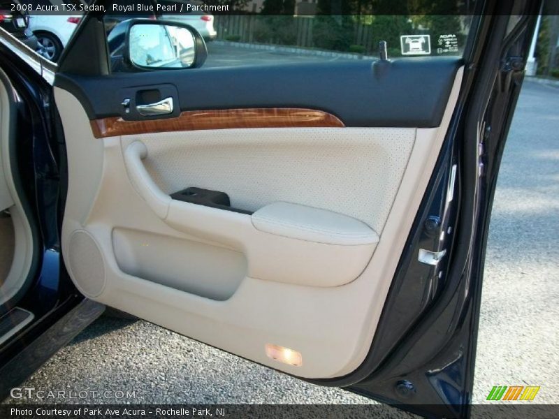 Royal Blue Pearl / Parchment 2008 Acura TSX Sedan