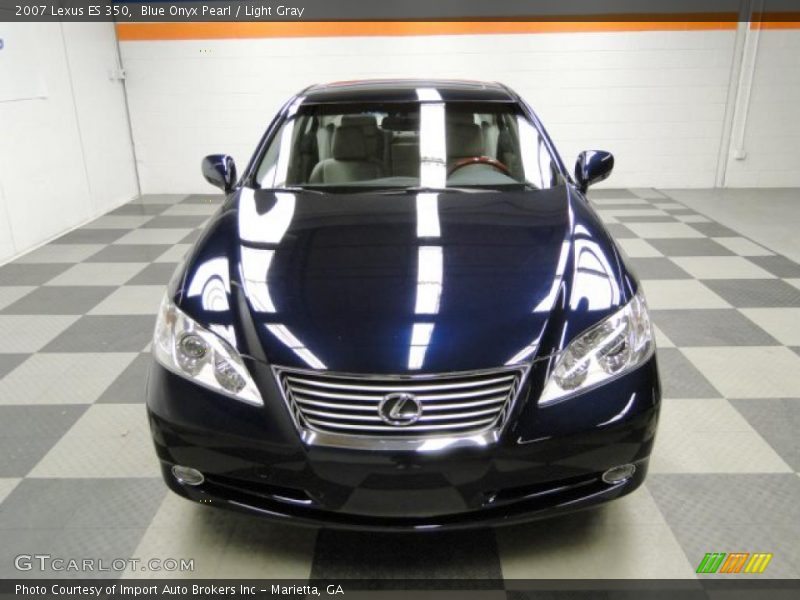 Blue Onyx Pearl / Light Gray 2007 Lexus ES 350