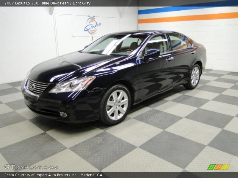 Blue Onyx Pearl / Light Gray 2007 Lexus ES 350