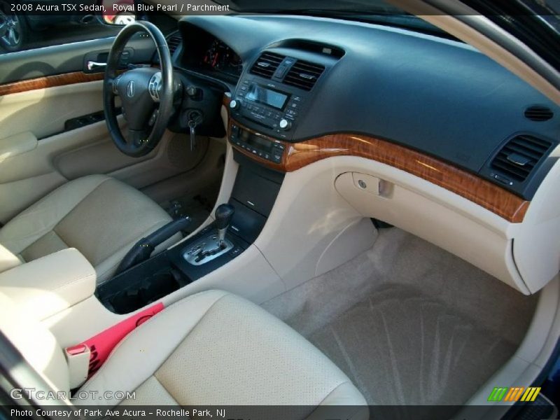Royal Blue Pearl / Parchment 2008 Acura TSX Sedan