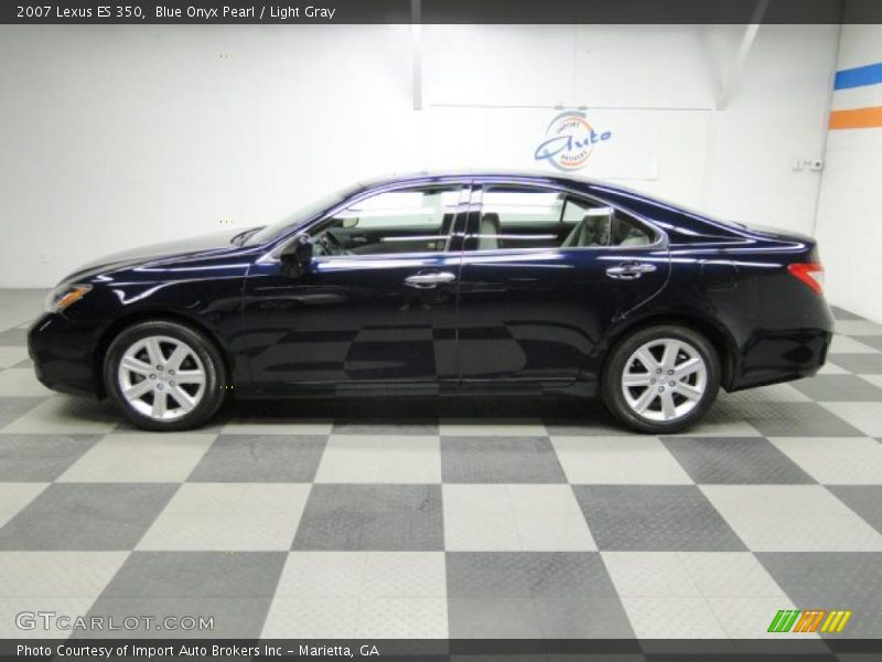 Blue Onyx Pearl / Light Gray 2007 Lexus ES 350