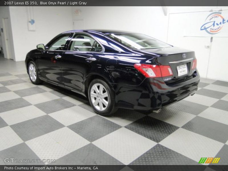 Blue Onyx Pearl / Light Gray 2007 Lexus ES 350