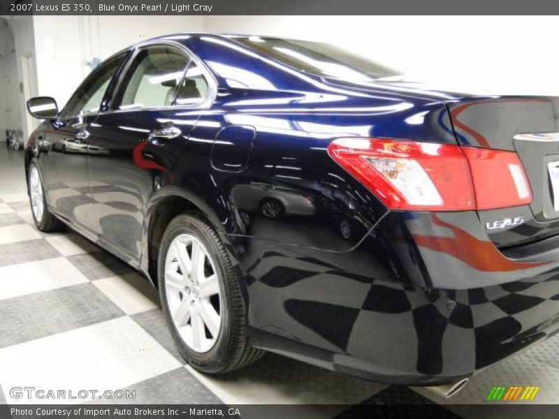 Blue Onyx Pearl / Light Gray 2007 Lexus ES 350