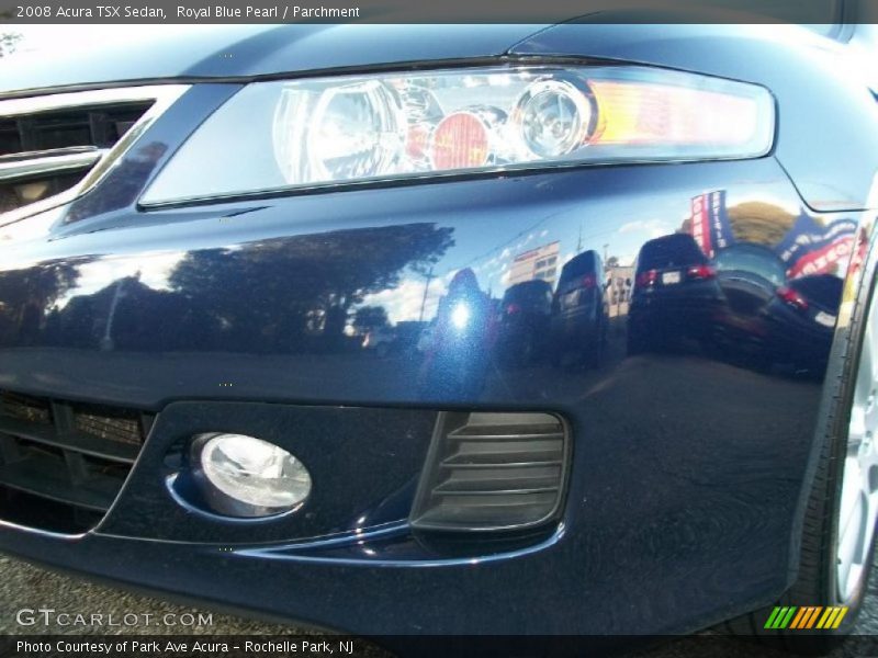 Royal Blue Pearl / Parchment 2008 Acura TSX Sedan