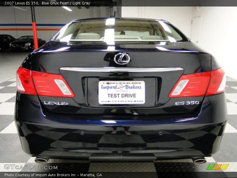 Blue Onyx Pearl / Light Gray 2007 Lexus ES 350