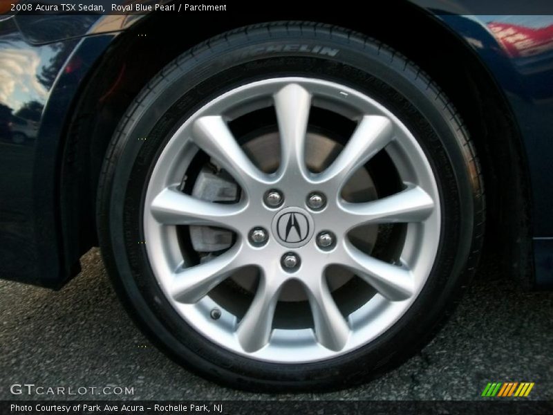 Royal Blue Pearl / Parchment 2008 Acura TSX Sedan