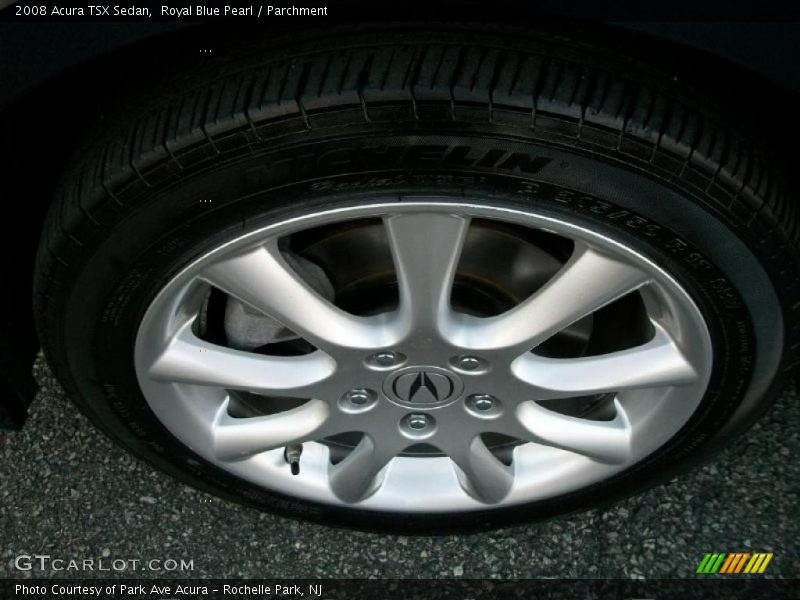 Royal Blue Pearl / Parchment 2008 Acura TSX Sedan