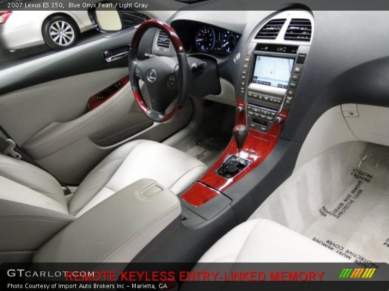 Blue Onyx Pearl / Light Gray 2007 Lexus ES 350