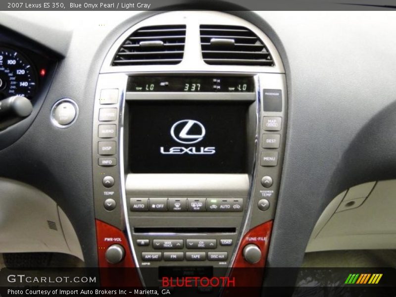 Blue Onyx Pearl / Light Gray 2007 Lexus ES 350