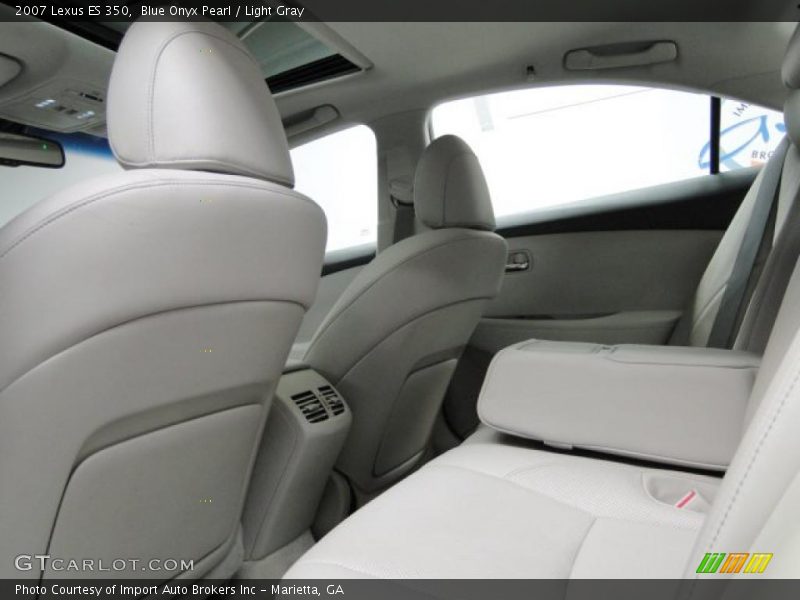 Blue Onyx Pearl / Light Gray 2007 Lexus ES 350