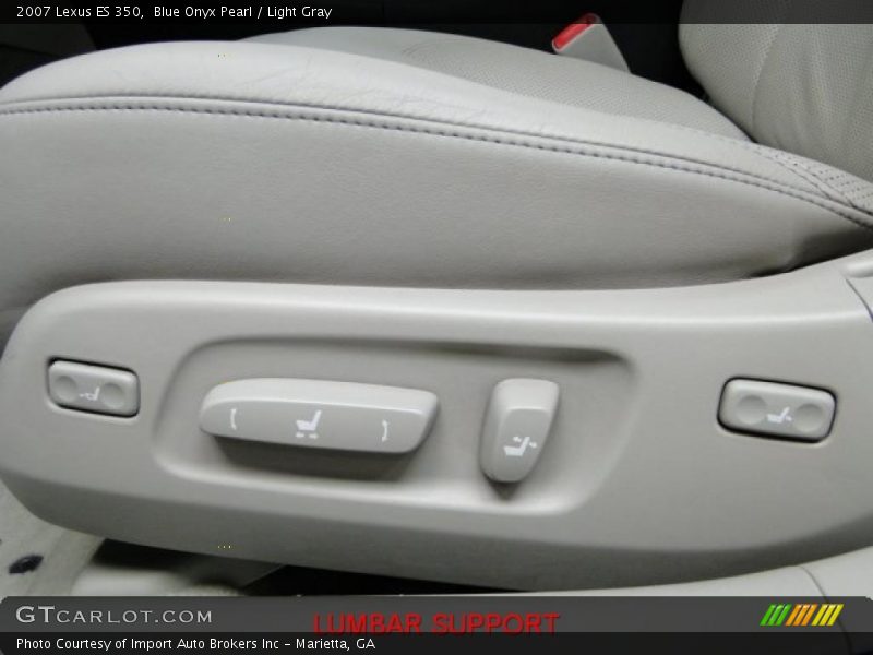 Blue Onyx Pearl / Light Gray 2007 Lexus ES 350