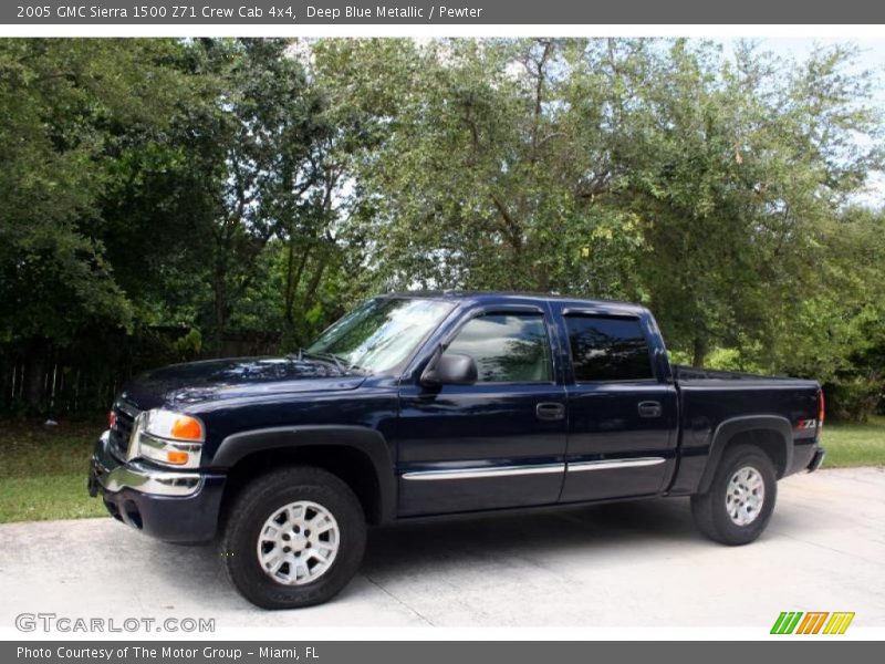 Deep Blue Metallic / Pewter 2005 GMC Sierra 1500 Z71 Crew Cab 4x4