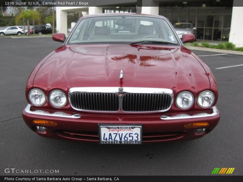 Carnival Red Pearl / Beige 1998 Jaguar XJ XJ8