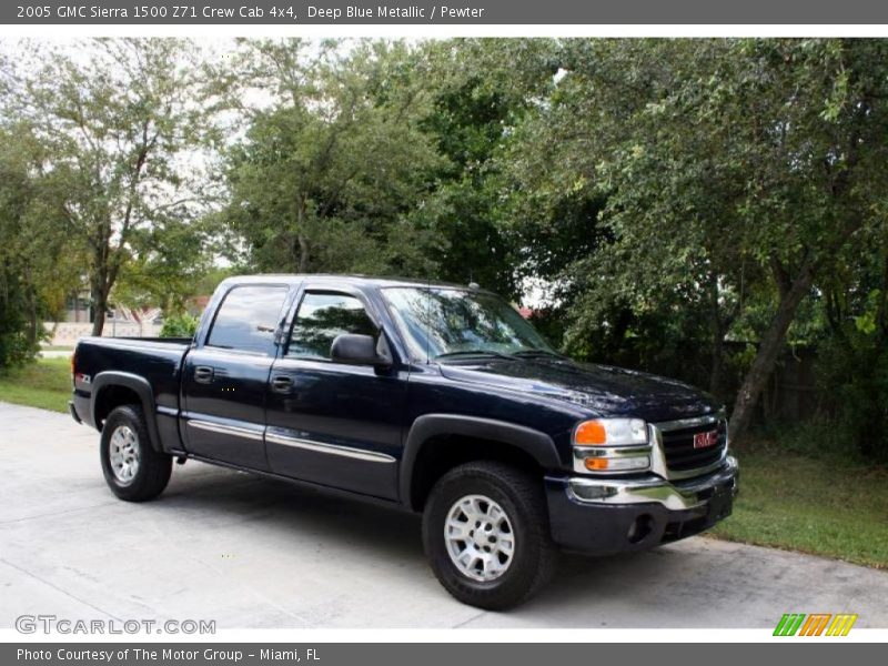 Deep Blue Metallic / Pewter 2005 GMC Sierra 1500 Z71 Crew Cab 4x4