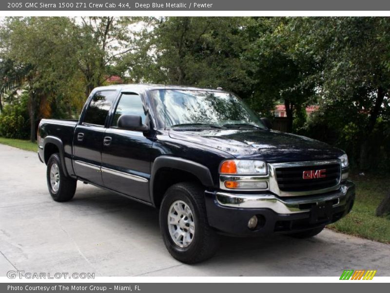 Deep Blue Metallic / Pewter 2005 GMC Sierra 1500 Z71 Crew Cab 4x4
