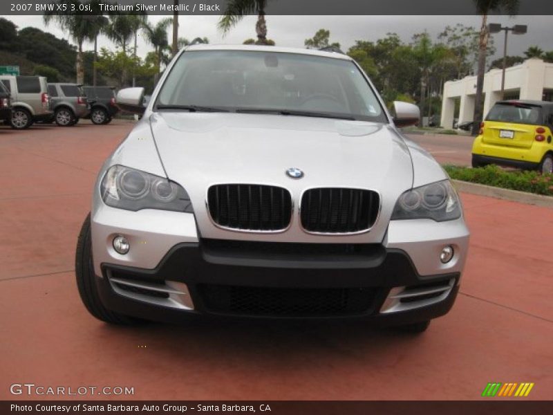 Titanium Silver Metallic / Black 2007 BMW X5 3.0si