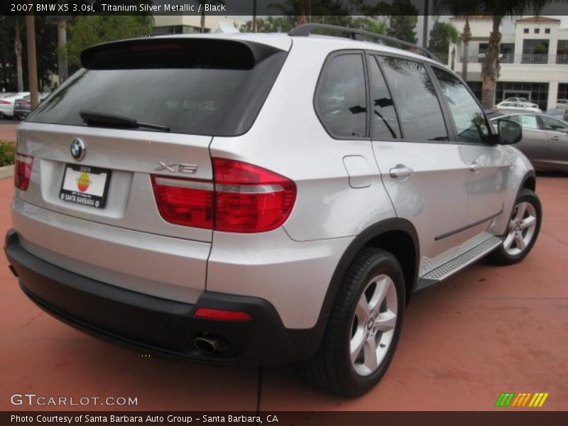 Titanium Silver Metallic / Black 2007 BMW X5 3.0si