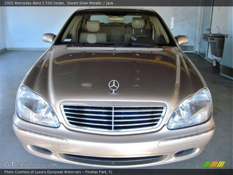 Desert Silver Metallic / Java 2002 Mercedes-Benz S 500 Sedan