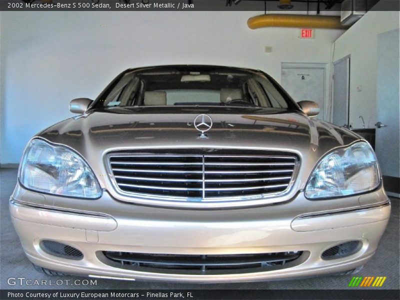 Desert Silver Metallic / Java 2002 Mercedes-Benz S 500 Sedan