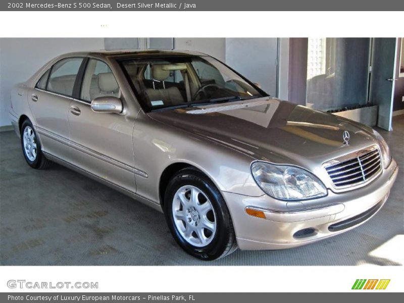 Desert Silver Metallic / Java 2002 Mercedes-Benz S 500 Sedan