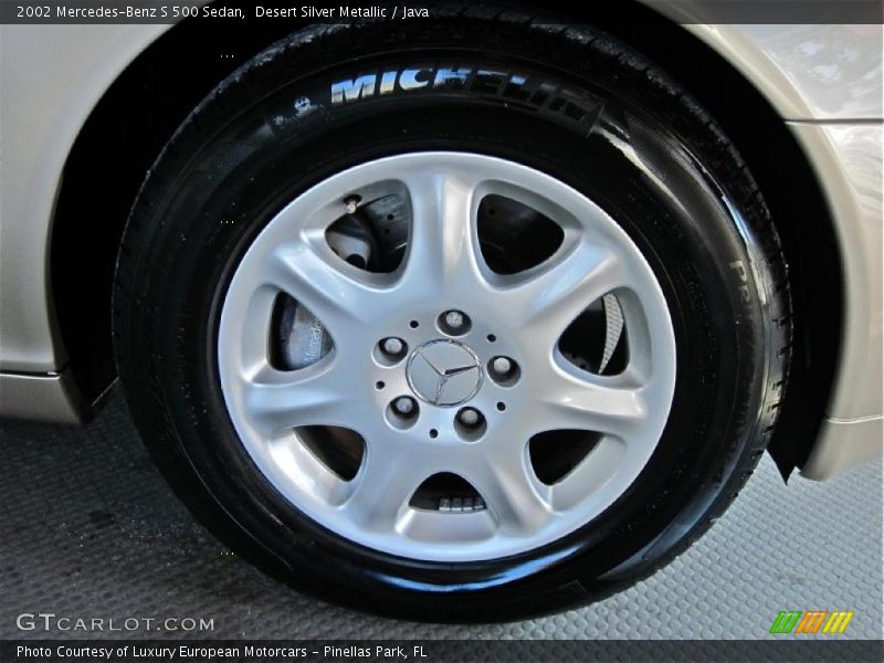 Desert Silver Metallic / Java 2002 Mercedes-Benz S 500 Sedan