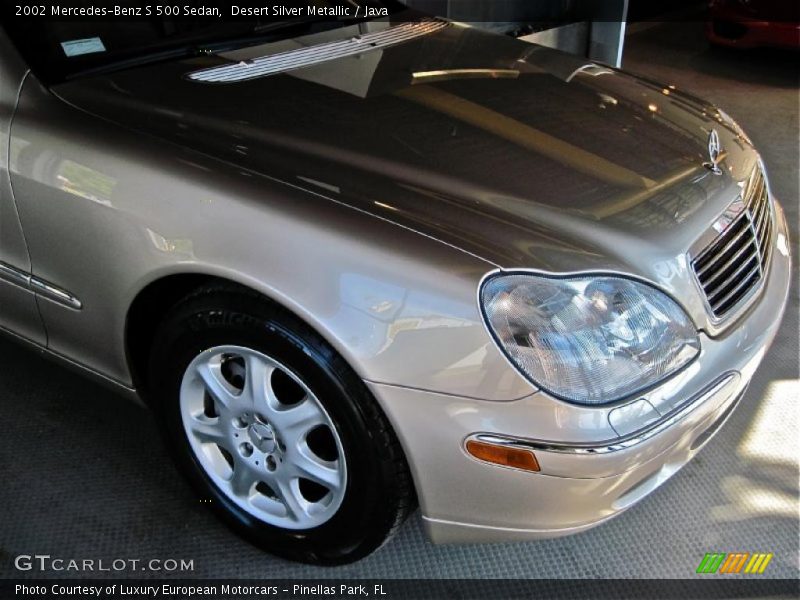 Desert Silver Metallic / Java 2002 Mercedes-Benz S 500 Sedan