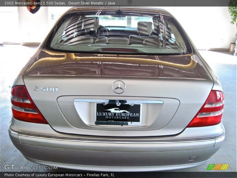 Desert Silver Metallic / Java 2002 Mercedes-Benz S 500 Sedan