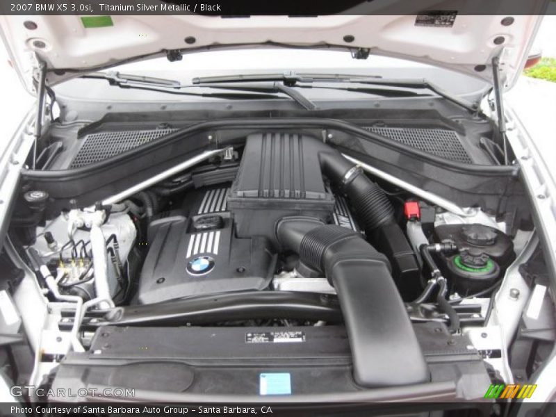 Titanium Silver Metallic / Black 2007 BMW X5 3.0si