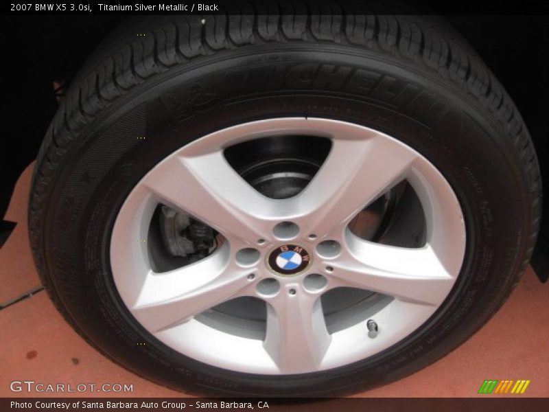 Titanium Silver Metallic / Black 2007 BMW X5 3.0si