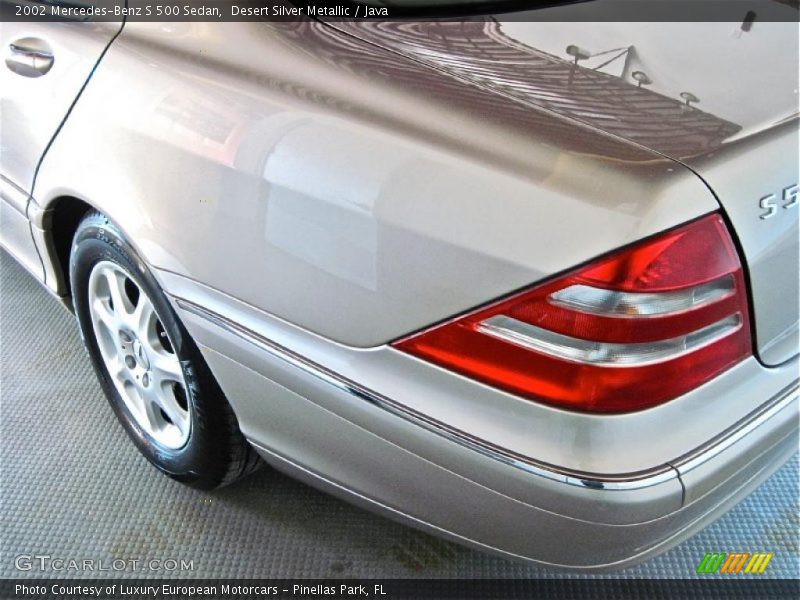 Desert Silver Metallic / Java 2002 Mercedes-Benz S 500 Sedan