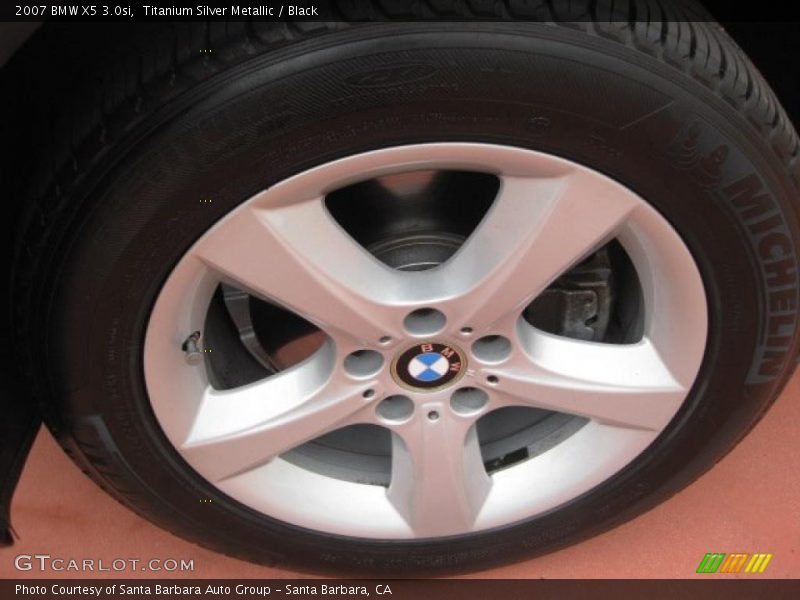 Titanium Silver Metallic / Black 2007 BMW X5 3.0si