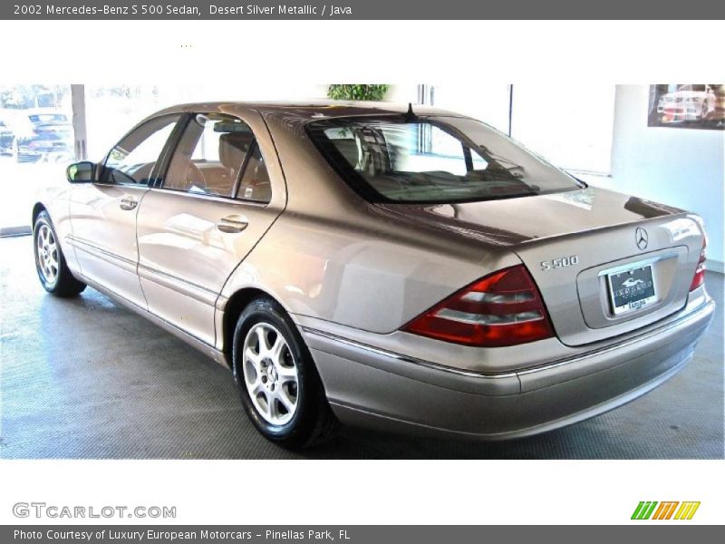 Desert Silver Metallic / Java 2002 Mercedes-Benz S 500 Sedan