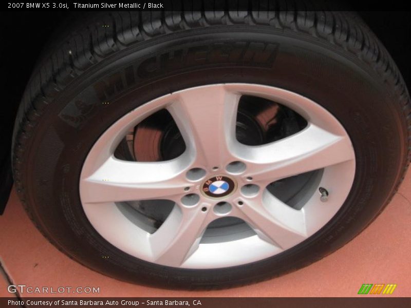 Titanium Silver Metallic / Black 2007 BMW X5 3.0si