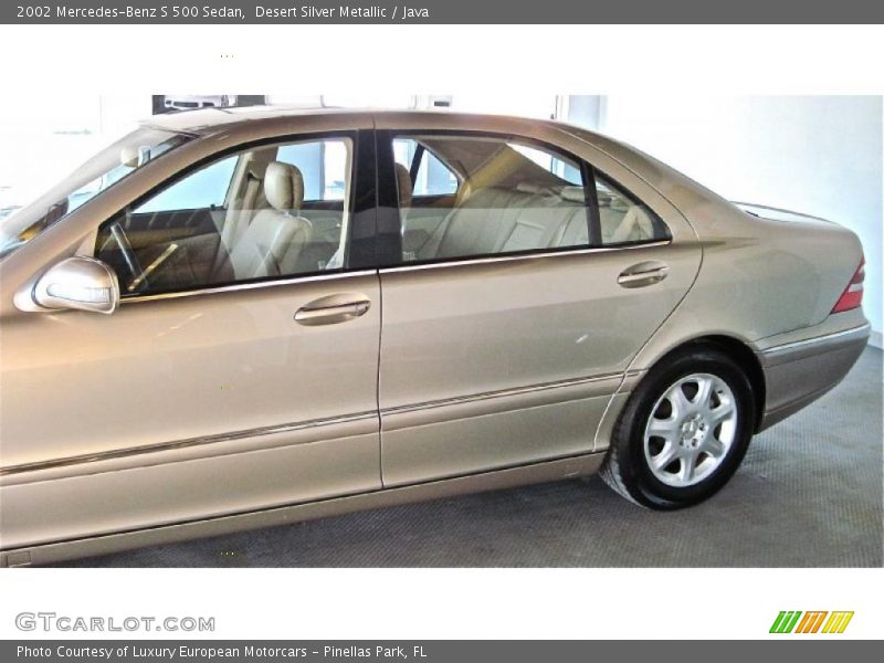 Desert Silver Metallic / Java 2002 Mercedes-Benz S 500 Sedan
