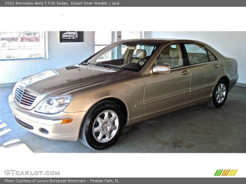 Desert Silver Metallic / Java 2002 Mercedes-Benz S 500 Sedan
