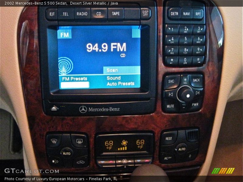 Desert Silver Metallic / Java 2002 Mercedes-Benz S 500 Sedan
